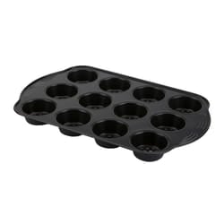 Prestige Aerolift Muffin Tin Black Non Stick Mould Baking Accessory - 12 Cup