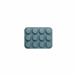 Prestige Nadiya Muffin Tin in Teal Baking Accessory Non Stick Mould - 12 Cups
