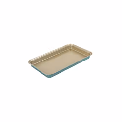 Prestige Nadiya Brownie Tin in Teal Oven Safe Non Stick Baking Pan - 13 x 7"