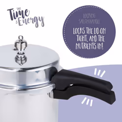 Prestige Pressure Cooker in Aluminium Large Size Kitchen Sturdy Cookware - 6L