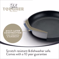 Prestige 9 X Tougher Frying Pan Dishwasher Safe Non Stick Cookware - Pack of 3
