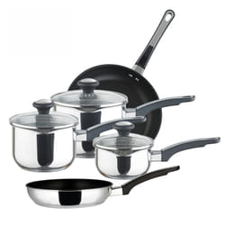Prestige Everyday Pots and Pans Set Non Stick Cookware Straining Pan - Pack of 5