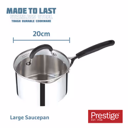 Prestige Made to Last Saucepan with Double Sided Straining Lids - 20 cm / 2.8 L - Additional view 7