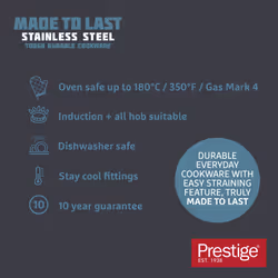 Prestige Made to Last Cookware Set with Soft Grip Silicone Handles - Pack of 5 - Additional view 7