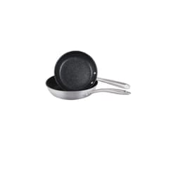 Prestige Scratch Guard Fry Pan Set Stainless Steel Non Stick Induction Cookware