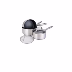 Prestige Scratch Guard Saucepan Set Stainless Steel Non Stick Induction Cookware