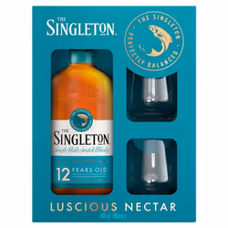 Singleton of Dufftown 12 Year Old Whisky 70cl with 2 Glasses Gift Set