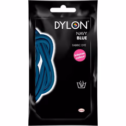 DYLON Hand Dye, Fabric Dye Sachet for Clothes, Soft Furnishings and Projects, 50 g - Navy Blue