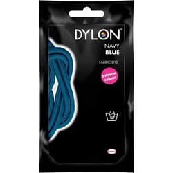 DYLON Hand Dye, Fabric Dye Sachet for Clothes, Soft Furnishings and Projects, 50 g - Navy Blue