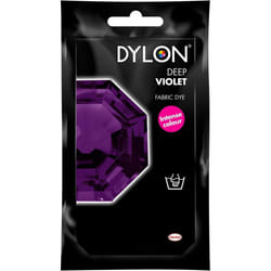 DYLON Hand Dye, Fabric Dye Sachet for Clothes, Soft Furnishings and Projects, 50 g - Deep Violet