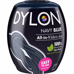 DYLON Washing Machine Fabric Dye Pod for Clothes & Soft Furnishings, 350g - Navy Blue