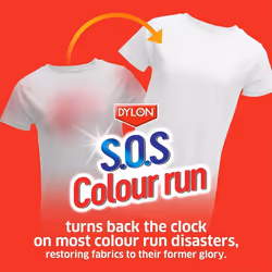 Dylon S.O.S Color Run Dye Efficient Remover For Restoring Colour -75ml