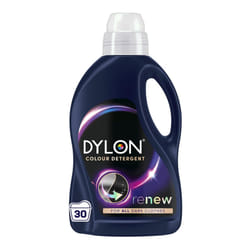Dylon Black & Dark Detergent (30 Wash Loads), Liquid Laundry Detergent for all Black & Dark Clothes, renewing in every wash with optimal results in 10