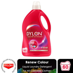 Dylon Colour Detergent Liquid Laundry Detergent for Coloured Clothes, 60 Washes
