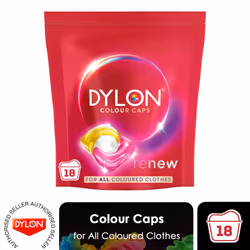 Dylon Colour Caps for Coloured Clothes, Laundry Detergent Pods, 18 washes