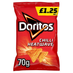 Doritos Chilli Heatwave Tortilla Chips Crisps 70g ( pack of 15 )