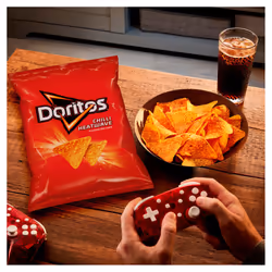 12 x Doritos Chilli Heatwave Tortilla Chips Snacks Sharing Bags 150g