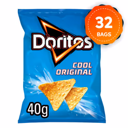 32 x Doritos Cool Original Tortilla Chips Crisps 40g Suitable for Vegetarians