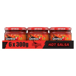 Doritos Hot Salsa Sharing Dip Tray 300g  (Pack of 6)
