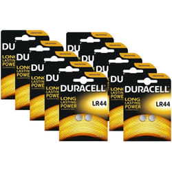 20 x Duracell LR44 1.5V Alkaline Button cell Batteries LR44 A76 AG13 357 SR44