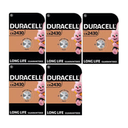 5X Duracell Cr 2430 Lithium (5 Blister Packs of 1 Battery) 5 Batteries