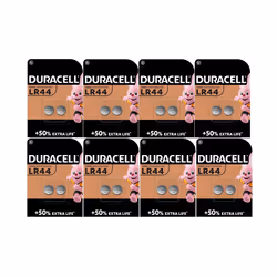 16X Duracell LR44 A76 V13GA 76A (8 Blister Packs of 2 Batteries) 16 Batteries