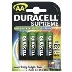 Duracell HR6 AA 4-pack Rechargeable battery Nickel-Metal Hydride (NiMH)