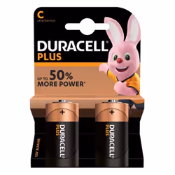 Duracell Plus MN1400 - Battery 2 x C type Alkaline