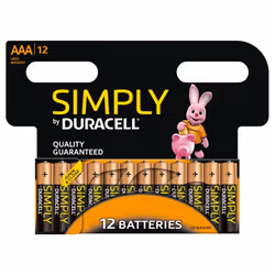 Duracell Simply AAA means quality Duracell batteries at an affordable price. providing great value vs. other Duracell alkalin ...