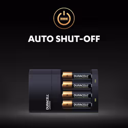 Duracell Hi-Speed Value AA/AAA Battery Charger CEF14 + 2 AA & 2 AAA Rechargeable