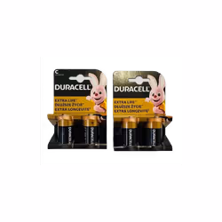 Duracell AA, AAA, D, C, 2032, 9V  (LR14 LR20 6LR61 CR2032 Variety) Batteries - C x 4pc