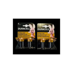 Duracell AA, AAA, D, C, 2032, 9V  (LR14 LR20 6LR61 CR2032 Variety) Batteries - C x 4pc