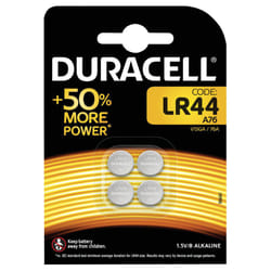 Duracell LR44 Alkaline Button Batteries Pack of 4 A76/4 DU12801