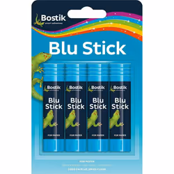Bostik bostick blu tack adhesive glue sticks Pack of 4 x 8g