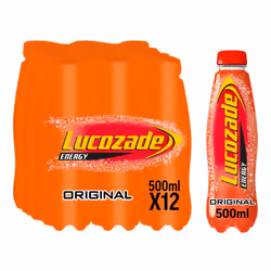 Lucozade Energy Drink Original 500ml (Pack of 12)