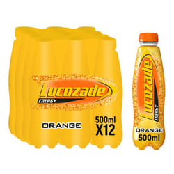 Lucozade Energy Drink Orange 500ml (Pack of 12)