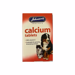Johnson's Vet Calcium & Vitamin D Tablets for Cats & Dogs (40)
