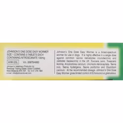 Johnson's Vet Easy One Dose Wormer, Size 1