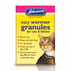 Johnsons Vet Easy Wormer Granules For Cat & Kitten 3 X 1g