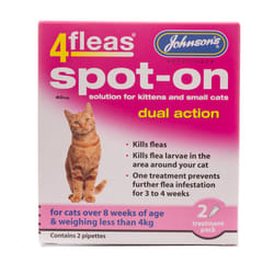 Johnson's 4 Flea Spot-On Kitten & Cats under 4kg