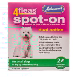 Johnson's 4Fleas Spot-On Dual Action for Small Dogs