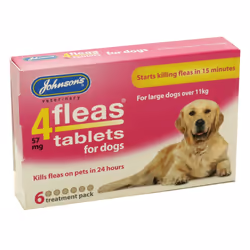 Johnson's 4 Flea Tablets for Large Dogs 6 Pack