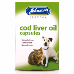 Johnson's Cod Liver Oil Capsules For Cat & Dog (40 Capsules)