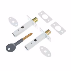 Yale P-2PM444-WE-2 Door Security Bolt  White Finish  Pack of 2  Standard Security  Visi Packed  Suitable for hinged and Woode ...