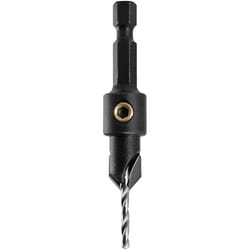 Trend SNAP/CS/6TC Tungsten Carbide Tipped Countersink-9.5mm Diameter for No6 Gauge Screws, Silver