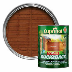 Cuprinol Ducksback 5 Year Waterproof 5L - Rich Cedar