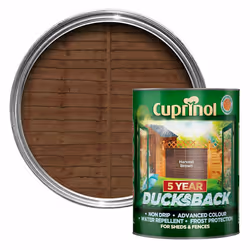 Cuprinol Ducksback 5 Year Waterproof 5L - Harvest Brown