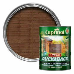 Cuprinol Ducksback 5 Year Waterproof 5L - Harvest Brown