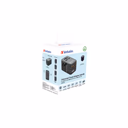 Verbatim UTA-06 100W GaN III Universal Travel Adapter with 2 x USB-C PD & QC 4+ & 2 x USB-A QC 3.0 ports - Additional view 4