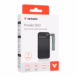 Verbatim Pocket SSD USB 3.2 Gen 2 1TB Black/Grey